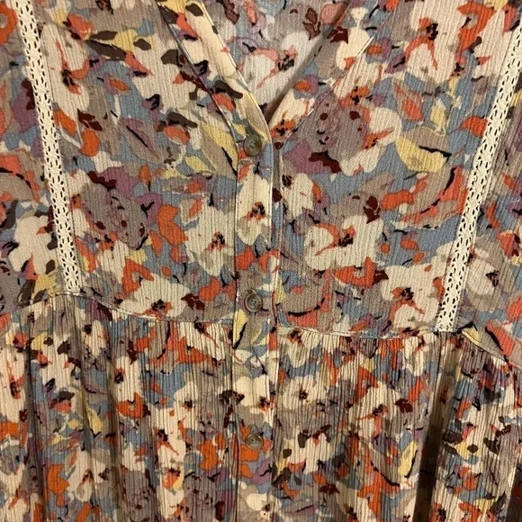 Anthropologie Vanessa Virginia Top floral top size small - Picture 3 of 7
